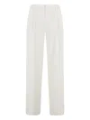 Tagliatore Wide-leg Trousers With Central Closure