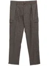 Tagliatore Tapered Pants In Brown