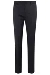 Tagliatore Pantalone Tapered Tag Lana Vergine In Black