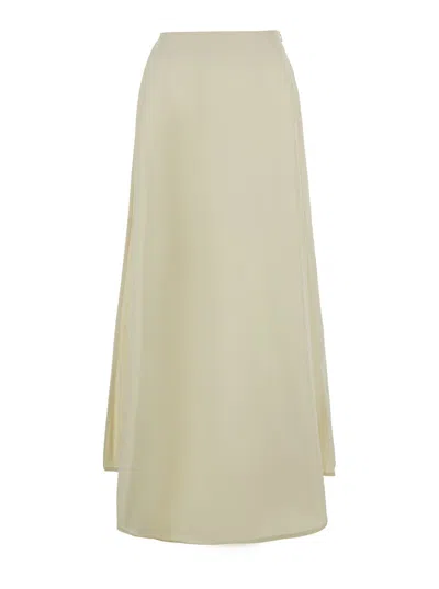 Tagliatore Tech Fabric Essential Mini Skirt In Neutral