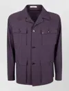 Tagliatore Tempest Jacket Long Sleeves Collared Neck In Purple