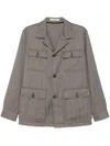 Tagliatore Tempest Shirt Jacket In Brown