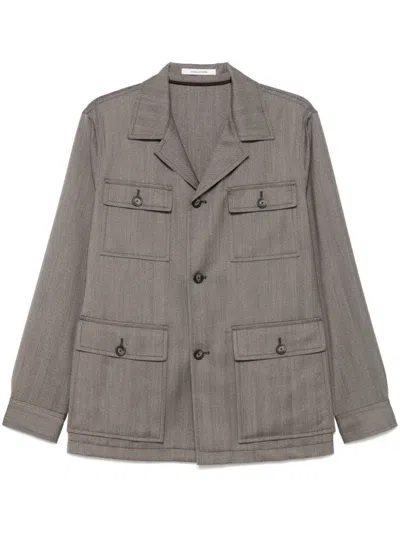 Tagliatore Tempest Shirt Jacket In Brown