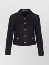 Tagliatore Textured Boucle Jacket With Long Sleeves And Pockets In Black