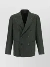 Tagliatore Double Breased Bottoned Blazer Montecarlo In Green