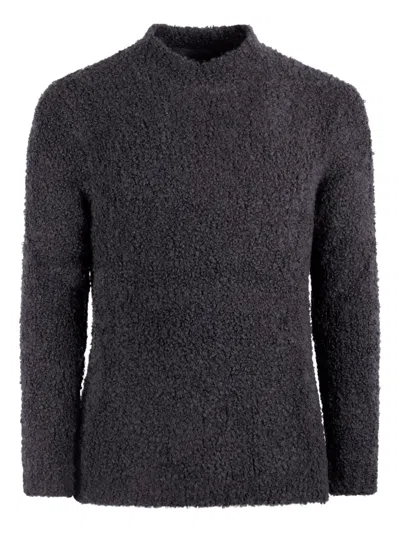 Tagliatore Long-sleeved Crewneck Jumper In Gray