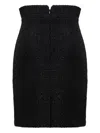 Tagliatore Textured Mini Skirt In Black