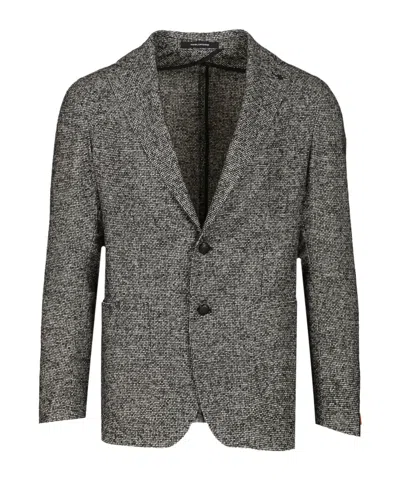 TAGLIATORE TEXTURED TWO-BUTTON BLAZER