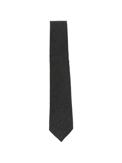 Tagliatore Textured-finish Tie In Black