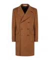 Tagliatore Tgliatore Notched-lapels Double-breasted Coat In Brown