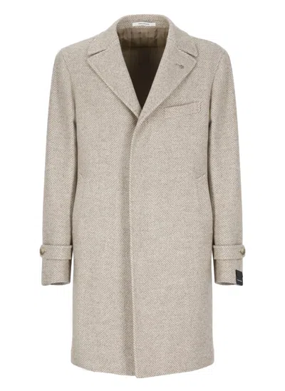 Tagliatore Thomas Coat In Neutrals