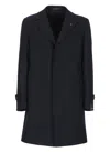 Tagliatore Thomas Lapel-pocket Wool Coat In Blue