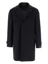 Tagliatore Thomas Lapel-pocket Wool Coat In Blue