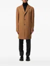 Tagliatore Cashmere Coat Featuring Notched Lapel In Brown