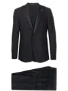 Tagliatore Three-piece Suit In Black