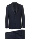 Tagliatore Three-piece Suit In Black