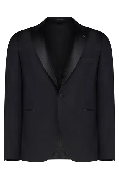 Tagliatore Three-piece Wool Suit In Black