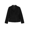 Tagliatore Three-button Wool Jacket In Black