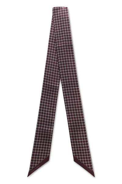Tagliatore Tie With Geometric Patterns In Burgundy