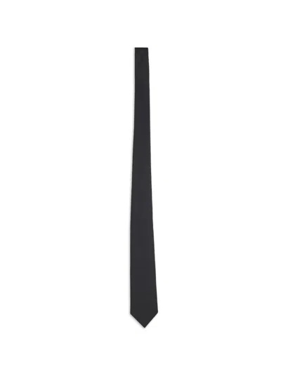 Tagliatore Elegant Satin Tie For Men In Black