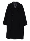 Tagliatore Wool Single-breasted Coat In Black