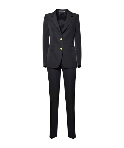 Tagliatore T-parigi Single-breasted Tailored Suit In Black