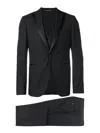Tagliatore Three-piece Suit In Black
