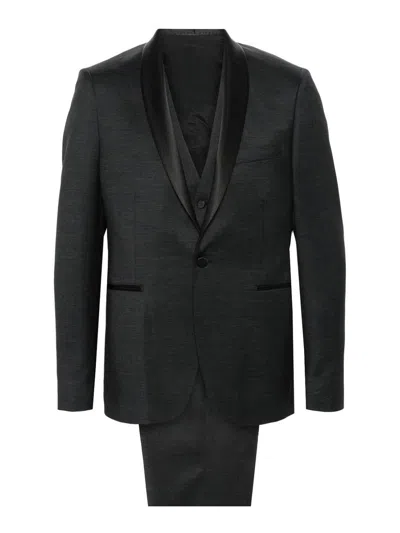 TAGLIATORE SINGLE BREASTED WOOL BLEND SUIT