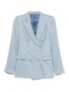 Tagliatore Double-breasted Suit In Blue