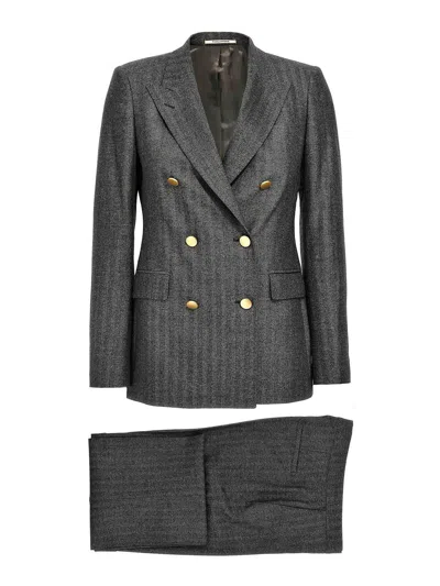 Tagliatore Parigi Dress In Gray