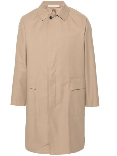 Tagliatore Loyd Single-breasted Coat In Brown