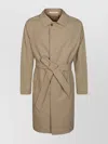 Tagliatore Trench Coat Belted Waist In Beige