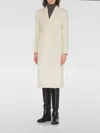 Tagliatore Meryl Double Breast Teddy Coat In Weiss
