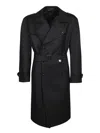 Tagliatore Trench Coats In Black