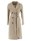 Tagliatore Linen Coat In Beige