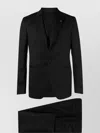 Tagliatore Classic Black Virgin Wool Three-piece Suit In Black