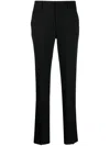 Tagliatore Tailored Black Trousers With Straight Leg Design In Black