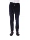 Tagliatore Trousers Black In Blu Blu E Verdi