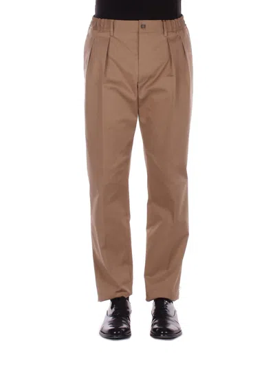 Tagliatore Trousers Dove Grey In Brown