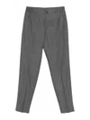 Tagliatore Tapered Tailored Trousers In Gray