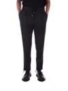 Tagliatore Trousers Black In Grigio Antracite Grigio