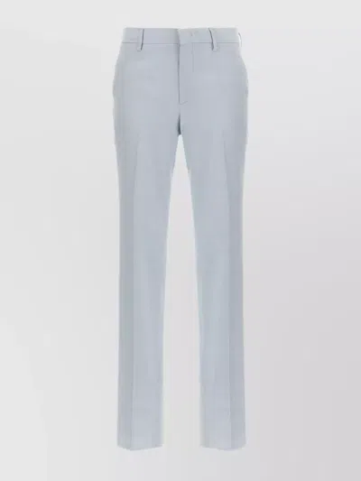 Tagliatore Light Blue Linen Blend Trousers