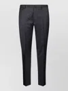 Tagliatore Trousers With Side Pockets And Belt Loops In Black