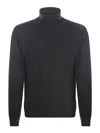 Tagliatore Turtleneck In Virgin Wool In Grey