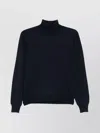 Tagliatore Turtleneck Long Sleeve Knit Jumper In Black
