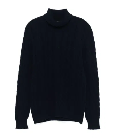 Tagliatore Turtleneck Sweater In Black