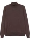 Tagliatore Turtleneck Sweater In Brown