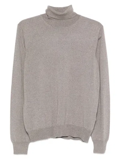 Tagliatore Pullover Mit Rollkragen In Gray