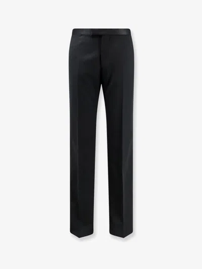 Tagliatore Tuxedo Virgin Wool Trousers In Multi