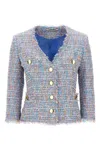 Tagliatore Women Tweed Blazer In Blue